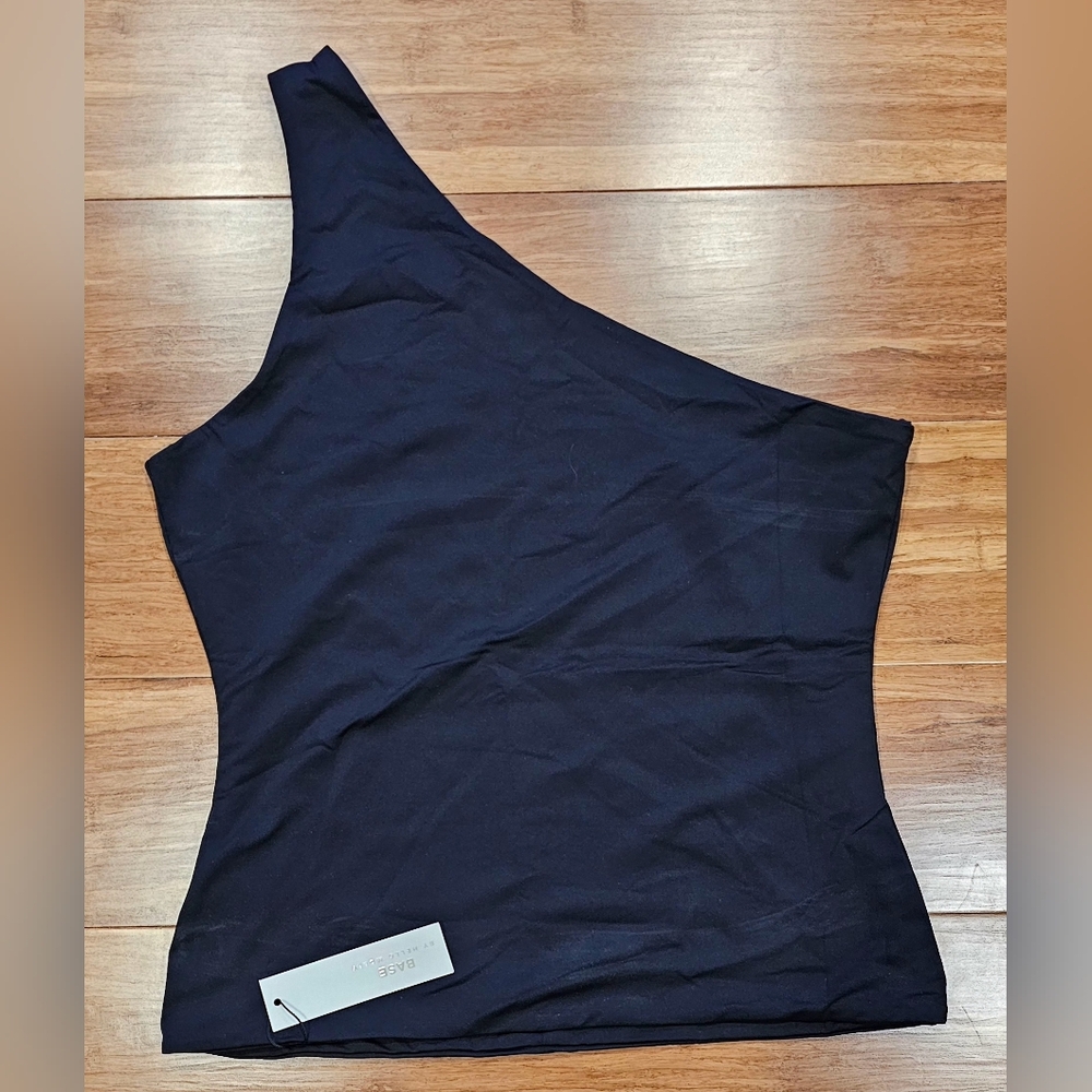 Hello Molly Black One-Shoulder Top